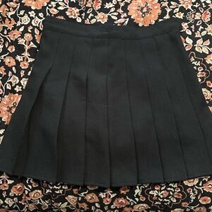 Black Pleated Skort